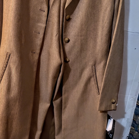 sz 4 Classy Tweed trench Over coat With matching trousers pantsuit Set - Picture 14 of 14